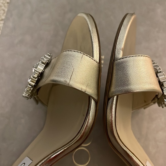 Jimmy Choo RARE swarovski crystal champagne gold heels - Picture 13 of 16